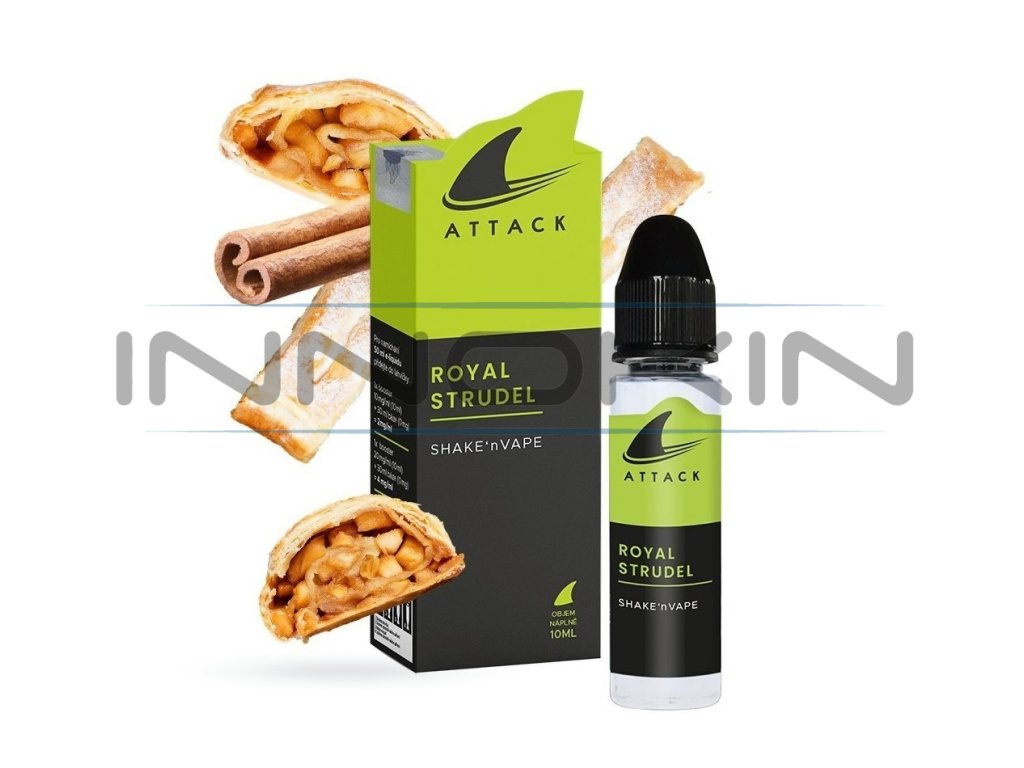 Shark Attack-Shake'n'Vape 10ml Royal Strudel, produktový obrázek.