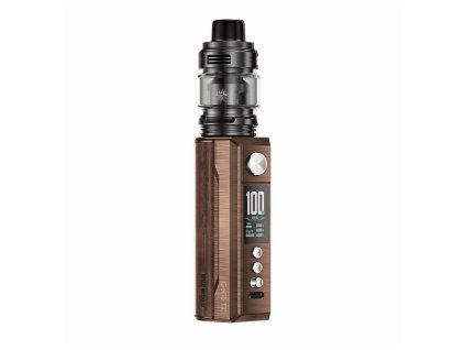 Elektronický grip: VooPoo Drag M100S Kit s UFORCE-L Tank (Antique Brass & Padauk)
