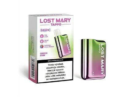 Lost Mary Tappo Air - Baterie - 750mAh - Green Pink, produktový obrázek.