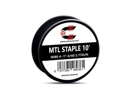 Odporový drát Coilology Sandvik - MTL Staple Ni80 (3m) typ drátu 4-.1*.3/40