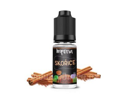 Příchuť Imperia Black Label: Skořice objem 10ml tabáková nálepka Kolek Q