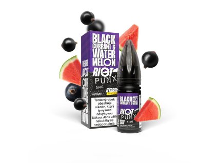 Riot S:ALT Hybrid Blackcurrant Watermelon (Černý rybíz & vodní meloun) 10ml intenzita nikotinu 5mg tabáková nálepka Kolek Q