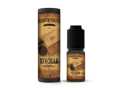 Příchuť Premium Tobacco: RY4 Cigar objem 10ml tabáková nálepka Kolek Q