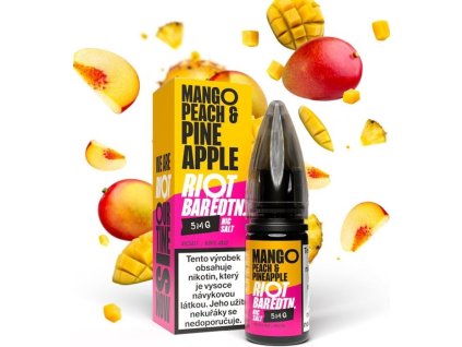 liquid riot bar edtn salt mango peach pineapple mango broskev a ananas 10ml 10mg