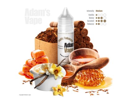 Příchuť Adams vape S&V: Fluffy Tobacco (Sladká tabáková směs) objem 10ml tabáková nálepka Kolek Q