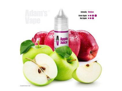 Příchuť Adams vape S&V: Apple Juice (Osvěžující jablečný džus) objem 10ml tabáková nálepka Kolek Q