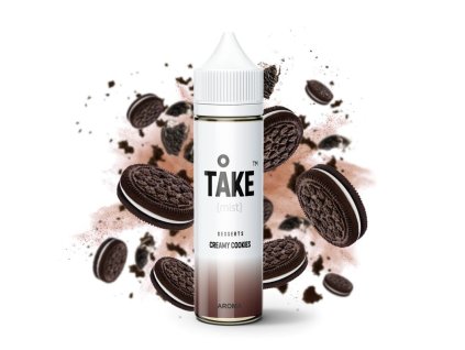Příchuť ProVape Take Mist S&V: Creamy Cookies (Kakaové sušenky s krémem) objem 20ml tabáková nálepka Kolek Q