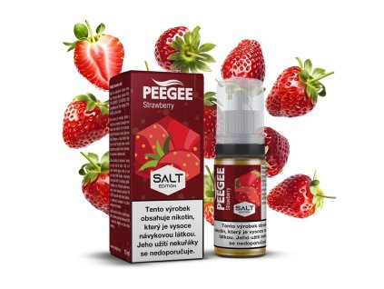 PEEGEE Salt - E-liquid - Jahoda - 20mg, produktový obrázek.