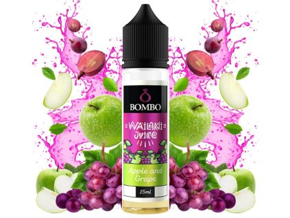 Příchuť Bombo Wailani Juice S&V 15ml Apple and Grape (Jablko a hroznové víno)