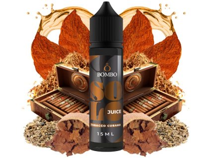 Příchuť Bombo Solo Juice S&V 15ml Tobacco Cubano (Kubánský doutníkový tabák)