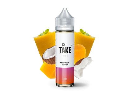 Příchuť ProVape Take Mist S&V: Mango Coconut Smoothie (Mangovo-kokosové smoothie) objem 10ml tabáková nálepka Kolek Q