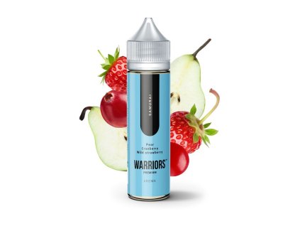 Příchuť ProVape Warriors S&V: Samurai (Hruška, brusinka, divoká jahoda) objem 10ml tabáková nálepka Kolek Q