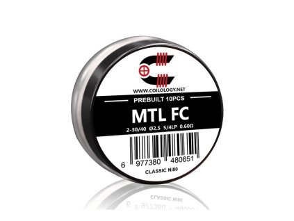 Předmotané spirálky Coilology Classic MTL Fused Clapton (10ks) odpor 0,6ohm