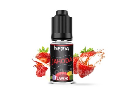 Příchuť Imperia Black Label: Jahoda objem 10ml tabáková nálepka Kolek R