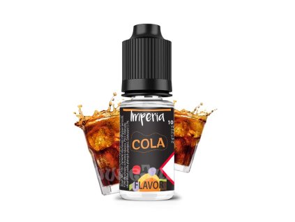 Příchuť Imperia Black Label: Cola objem 10ml tabáková nálepka Kolek R