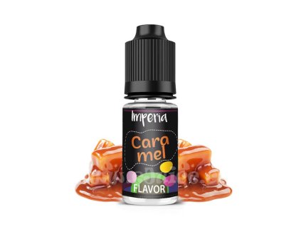 Příchuť Imperia Black Label: Caramel objem 10ml tabáková nálepka Kolek R