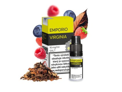 Emporio Salt Virginia 10ml intenzita nikotinu 12mg tabáková nálepka Kolek R