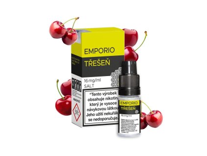 Emporio Salt Třešeň 10ml intenzita nikotinu 12mg tabáková nálepka Kolek R
