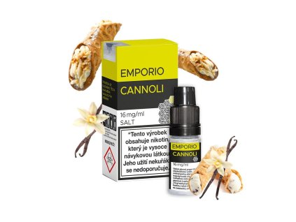 Emporio Salt Cannoli 10ml intenzita nikotinu 20mg tabáková nálepka Kolek R