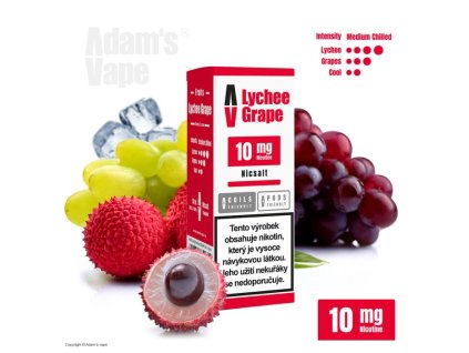 Liquid Adam´s Vape SALT Lychee Grape 10ml - 10mg