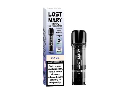 Lost Mary TAPPO předplněná kapsle (USA Mix) 1ks intenzita nikotinu 17mg