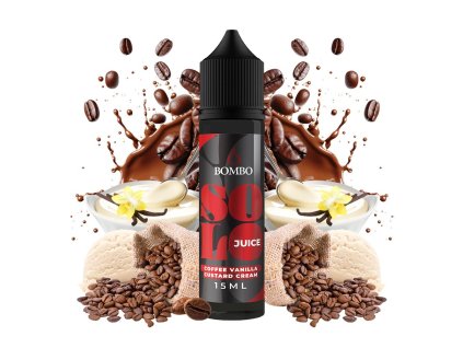 Příchuť Bombo Solo Juice S&V: Coffee Vanilla Custard Cream (Káva s vanilkovým krémem) 15ml