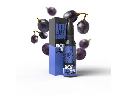 Příchuť Riot Squad BLCK EDTN S&V: Rich Black Grape (Hroznové víno s mátou) objem 10ml