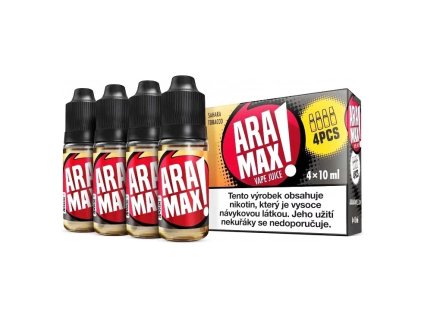 Aramax - Sahara Tobacco - 4x10ml - 6mg, produktový obrázek.