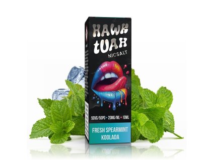 Hawk Tuah Salt - Fresh Spearmint Koolada - 10ml - 20mg, produktový obrázek.