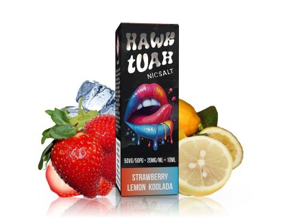 Hawk Tuah Salt - Strawberry Lemon Koolada - 10ml - 20mg, produktový obrázek.
