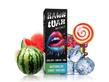 Hawk Tuah Salt - Watermelon Candy Koolada - 10ml - 20mg, produktový obrázek.