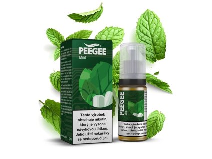 PEEGEE - E-liquid - Máta - 12mg, produktový obrázek.