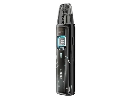 VooPoo Argus Matrix pod kit v černé barvě s digitálním displejem a průhlednou cartridge