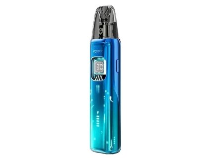 VooPoo Argus Matrix pod kit v jasně modré barvě s futuristickým vzhledem a Power Core designem