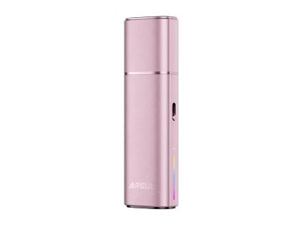 Voopoo Argus Klyc v růžové barvě s elegantním povrchem a barevnou LED indikací stavu