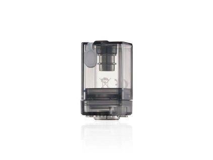 Průhledná šedá dotMod dotAIO Tank V4 nádrž s černým víčkem a magnetickým systémem plnění zobrazená zpředu
