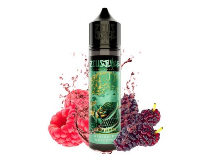 Divoká malina ostružina Zeus Juice s čerstvými malinami a ostružinami v zeleném designu