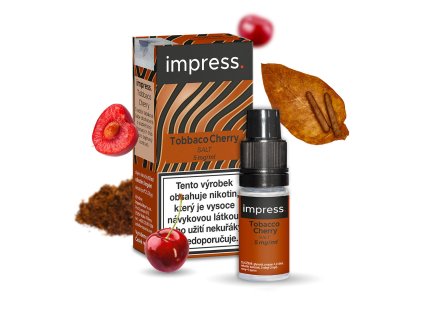 Impress Salt Tobacco Cherry (Tabák s třešní) 10ml 5mg