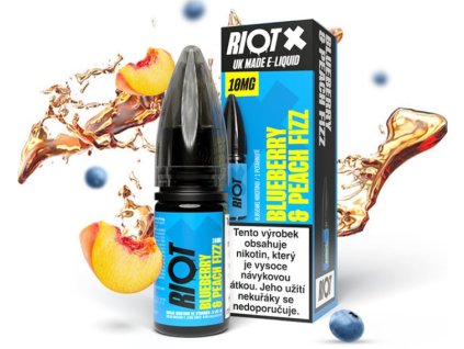 liquid riot x salt blueberry peach fizz boruvka a broskvova limonada 10ml 10mg