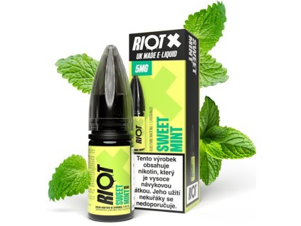 liquid riot x salt sweet mint jemna mata 10ml 10mg