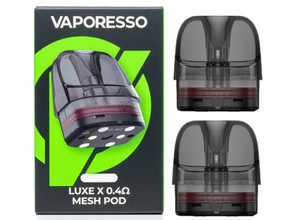 vaporesso luxe x mesh pod cartridge 04ohm 5ml 2pack