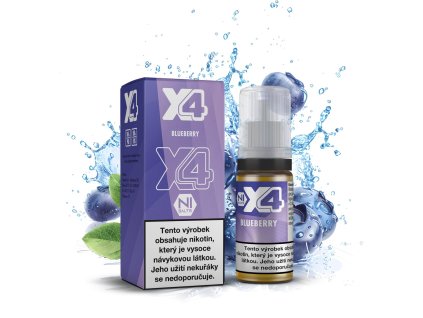 256555 x4 bar juice blueberry boruvka 10ml intenzita nikotinu 20mg kolek u