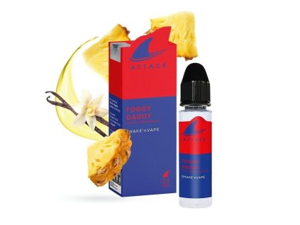 Shark Attack-Shake'n'Vape 10ml Foggy Daddy, produktový obrázek.