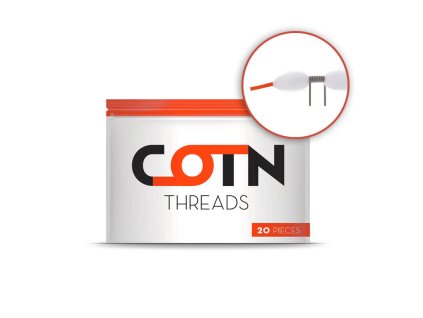 Přírodní vata COTN Threads - chytré proužky (20ks)