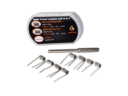 GeekVape set 2v1: Předmotané spirálky Fused Clapton N80 (8ks)