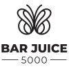 Elegantní logo BAR JUICE 5000 s motýlím symbolem pro prémiové nikotinové soli značky