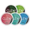Kolekce pěti barevných plechovek nikotinových sáčků Clew s příchutěmi watermelon spearmint a cool mint