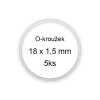 Sada O-kroužků / těsnění 18x1,5 mm (5ks)