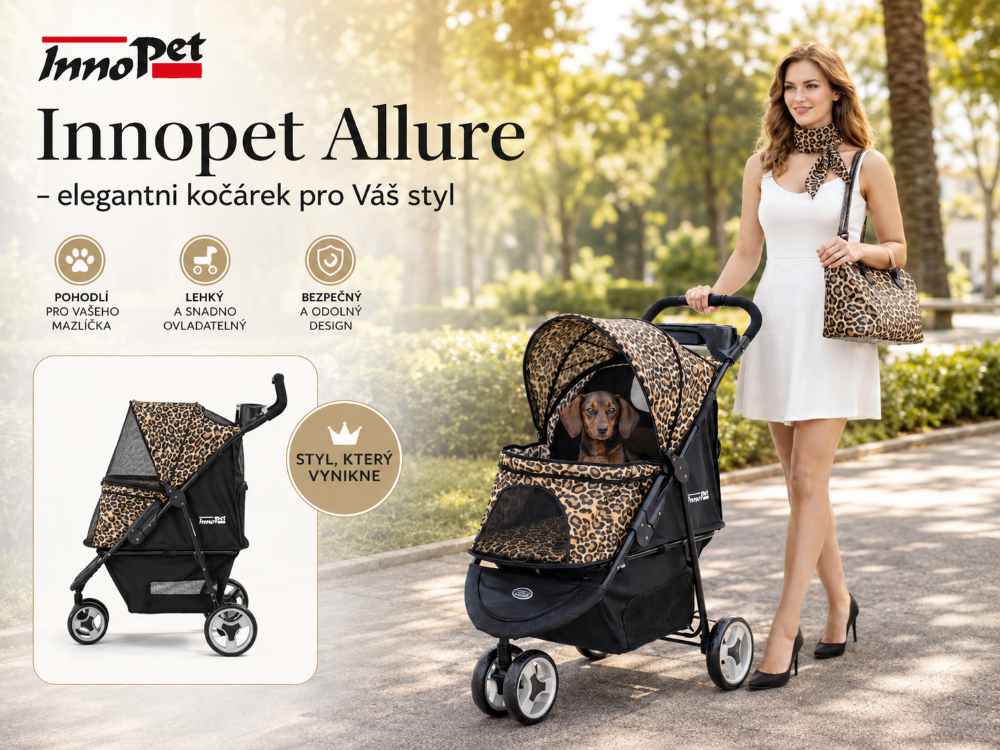 Kočárek pro psy Innopet Allure Cheetah