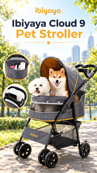 KOčárek pro psy Ibiyaya Cloud 9 Pet Stroller